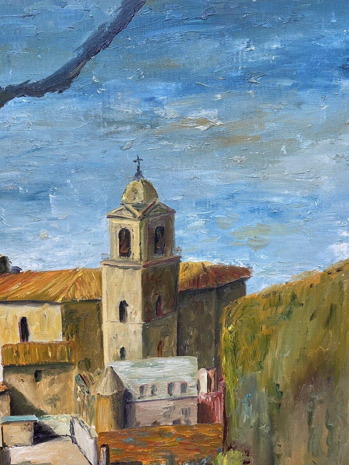 FERNAND AUDET (1923-2016) FRENCH IMPRESSIONIST OIL - SOUTH OF FRANCE TOWN - Post-Impressionist Painting by Fernand Audet