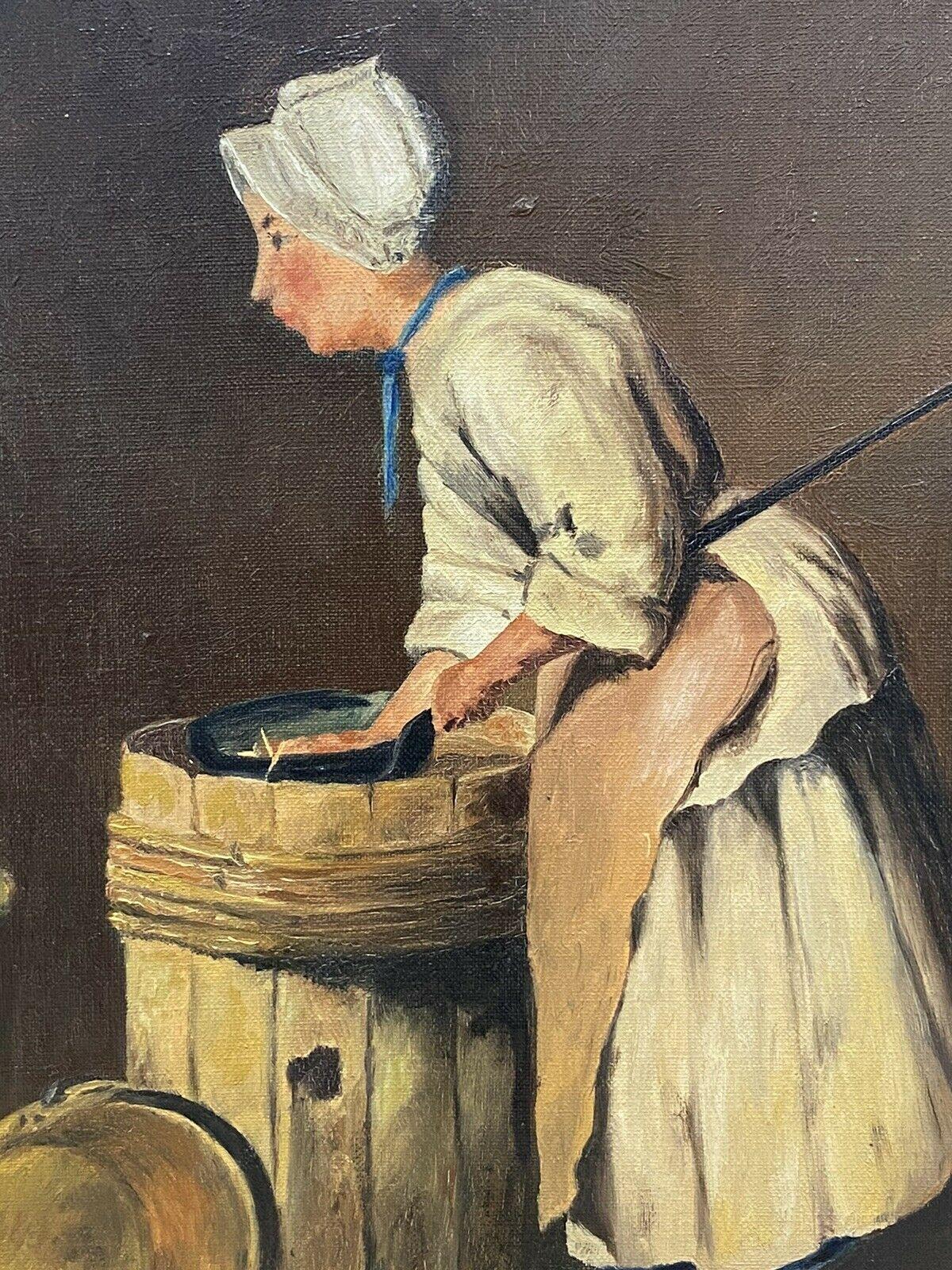 FERNAND AUDET (1923-2016) FRENCH IMPRESSIONIST SIGNED OIL - THE COUNTRY MAID - Painting by Fernand Audet