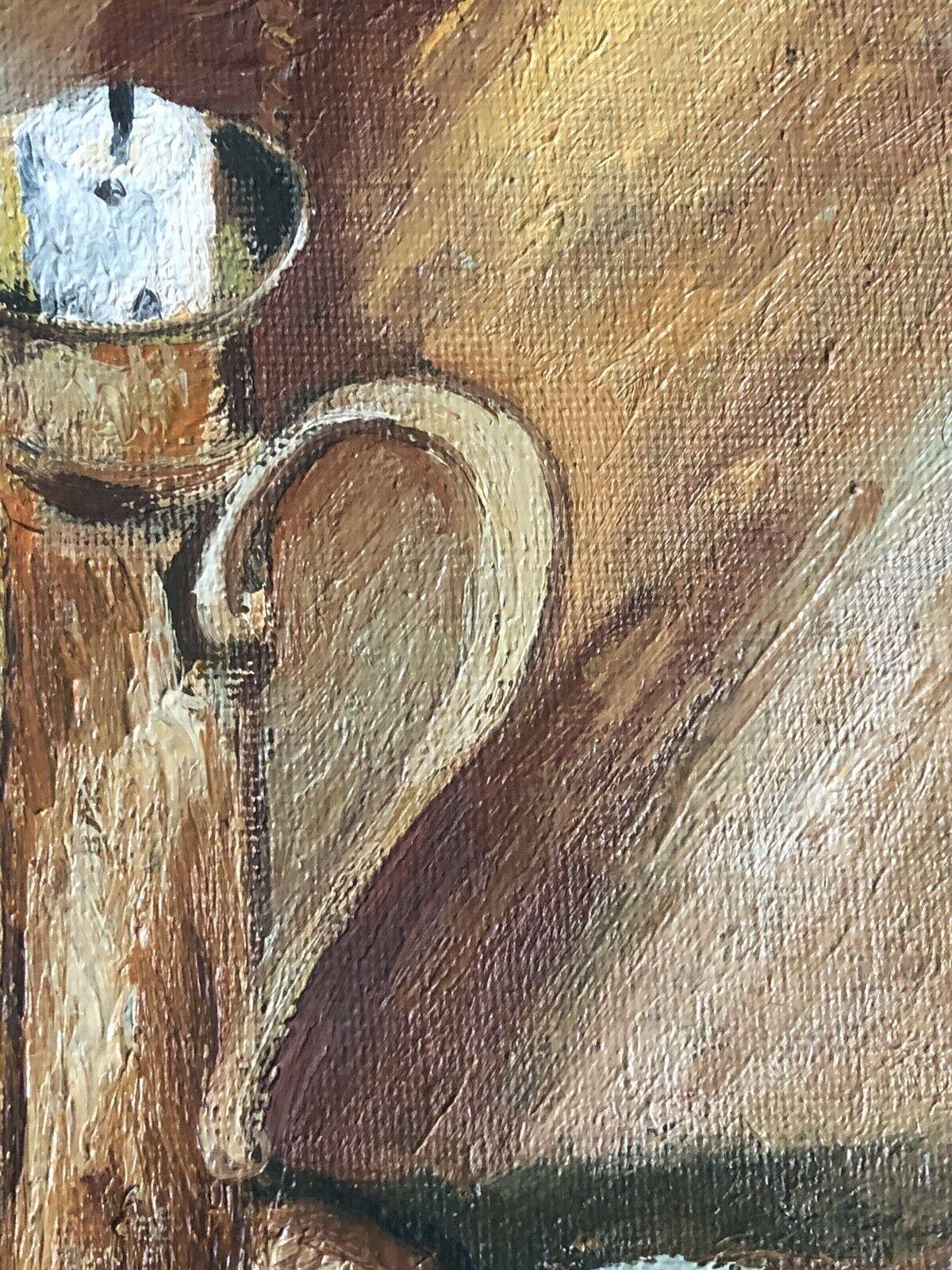 Naturaleza muerta
de Fernand Audet (francés, Tarascon 1923- Mulhouse 2016)
firmado, óleo sobre lienzo

lienzo: 8,75 x 6,25 pulgadas

Magnífico óleo original de Fernand Audet (1923-2016). El cuadro está firmado por el artista en la esquina inferior y