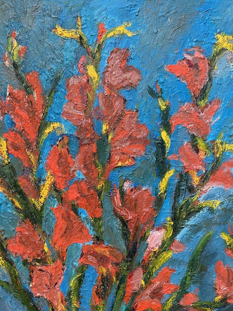 FERNAND AUDET (1923-2016) LARGE FRENCH IMPRESSIONIST OIL - FLOWERS IN VASE - Post-Impressionist Painting by Fernand Audet