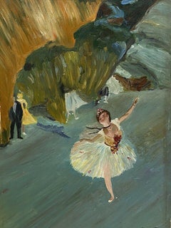 FERNAND AUDET (1923-2016) SIGNED FRENCH IMPRESSIONIST OIL - THE BALLET DANCER