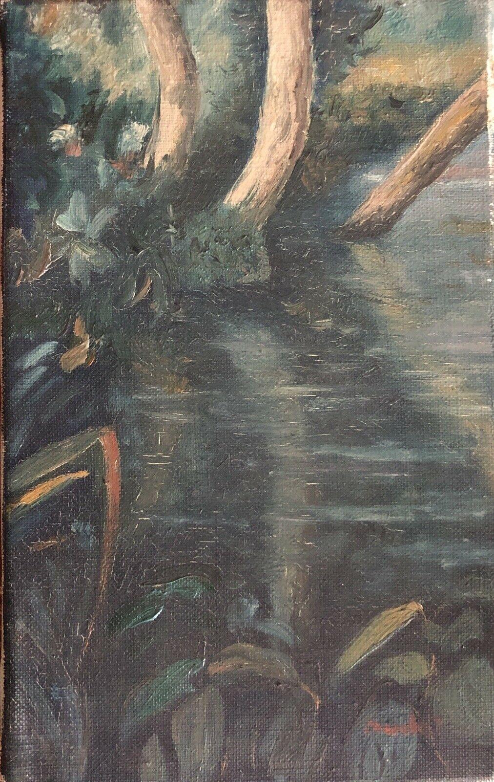 Fernand Audet Landscape Painting - FERNAND AUDET (1923-2016) SIGNED FRENCH POST-IMPRESSIONIST OIL - RIVER LANDSCAPE