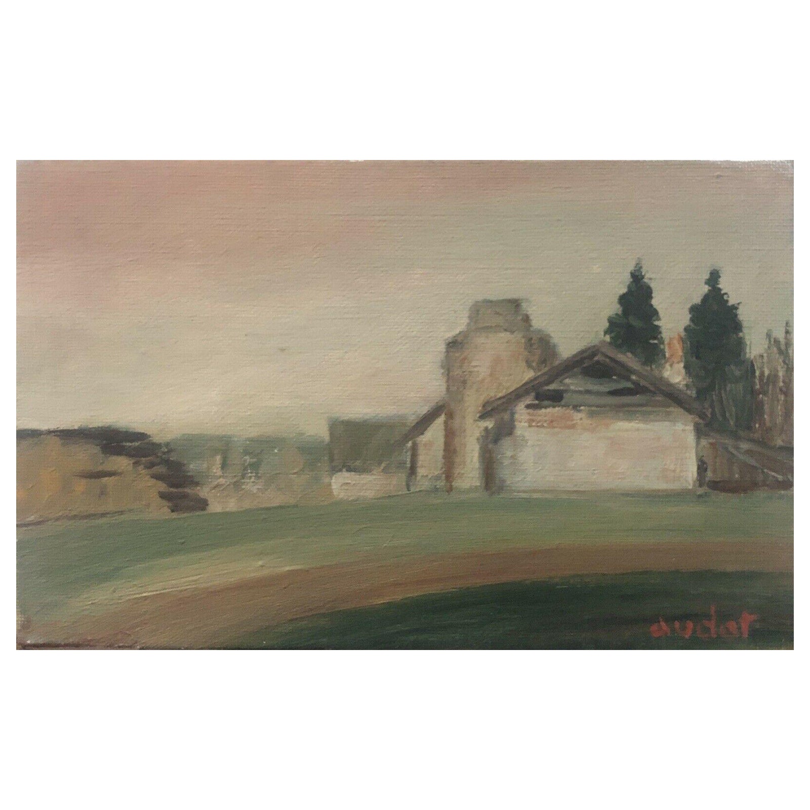 Olio post-impressionista francese firmato da Fernand Audet - Provenza