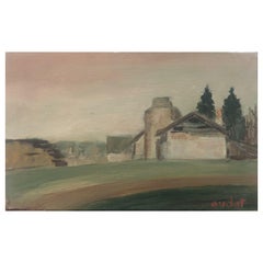 Huile post-impressionniste française signée Fernand Audet - Provence