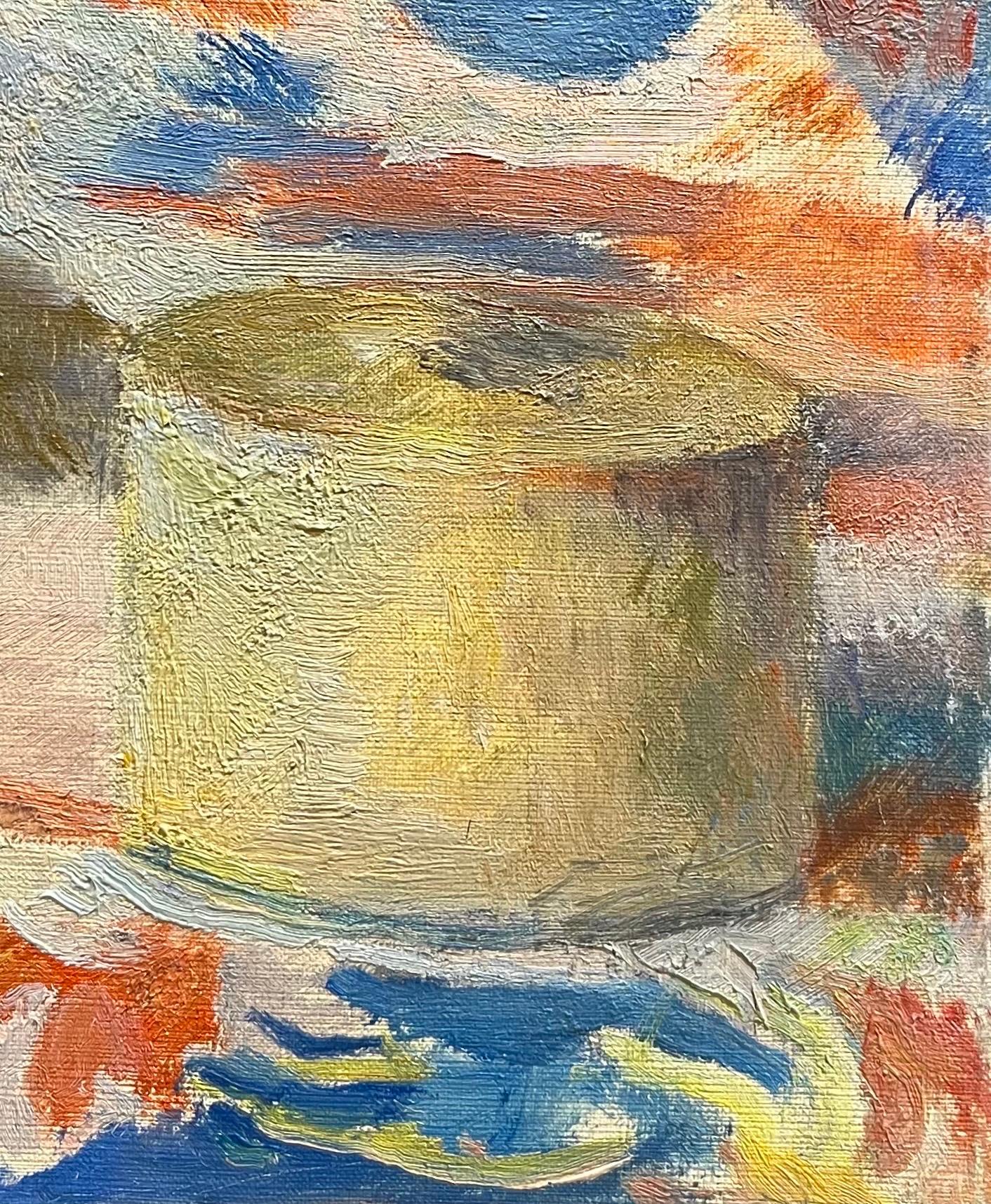 Bottiglia blu di Fernand Blondin - Olio su tela - 50x61 cm in vendita 3