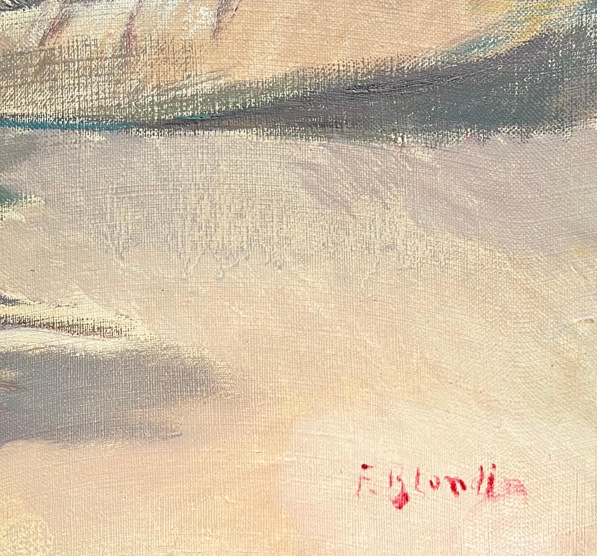 Cobo Shells by Fernand Blondin - Oil on Canvas - 54x81 cm For Sale 1