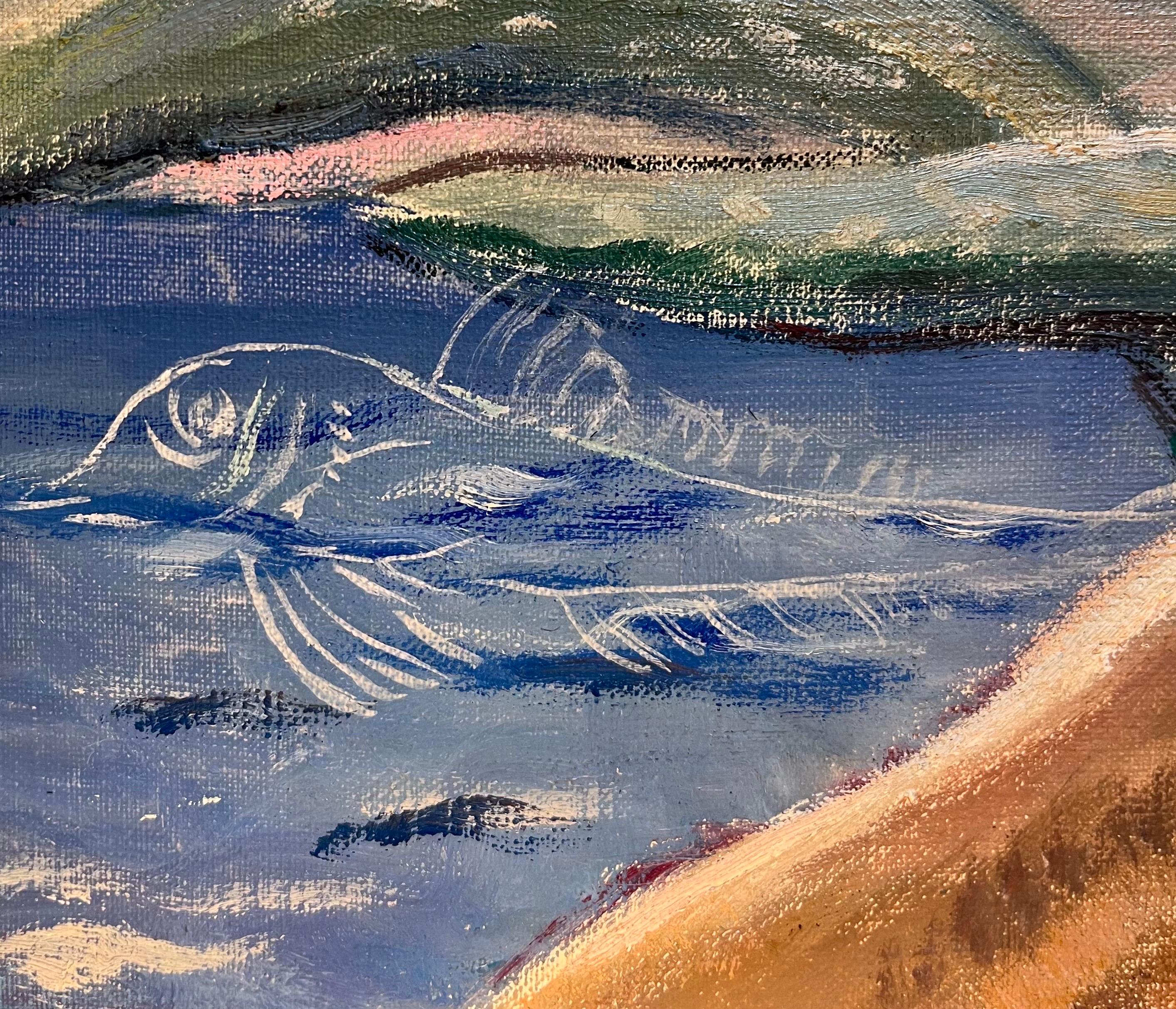 Cobo Shells by Fernand Blondin - Oil on Canvas - 54x81 cm For Sale 6