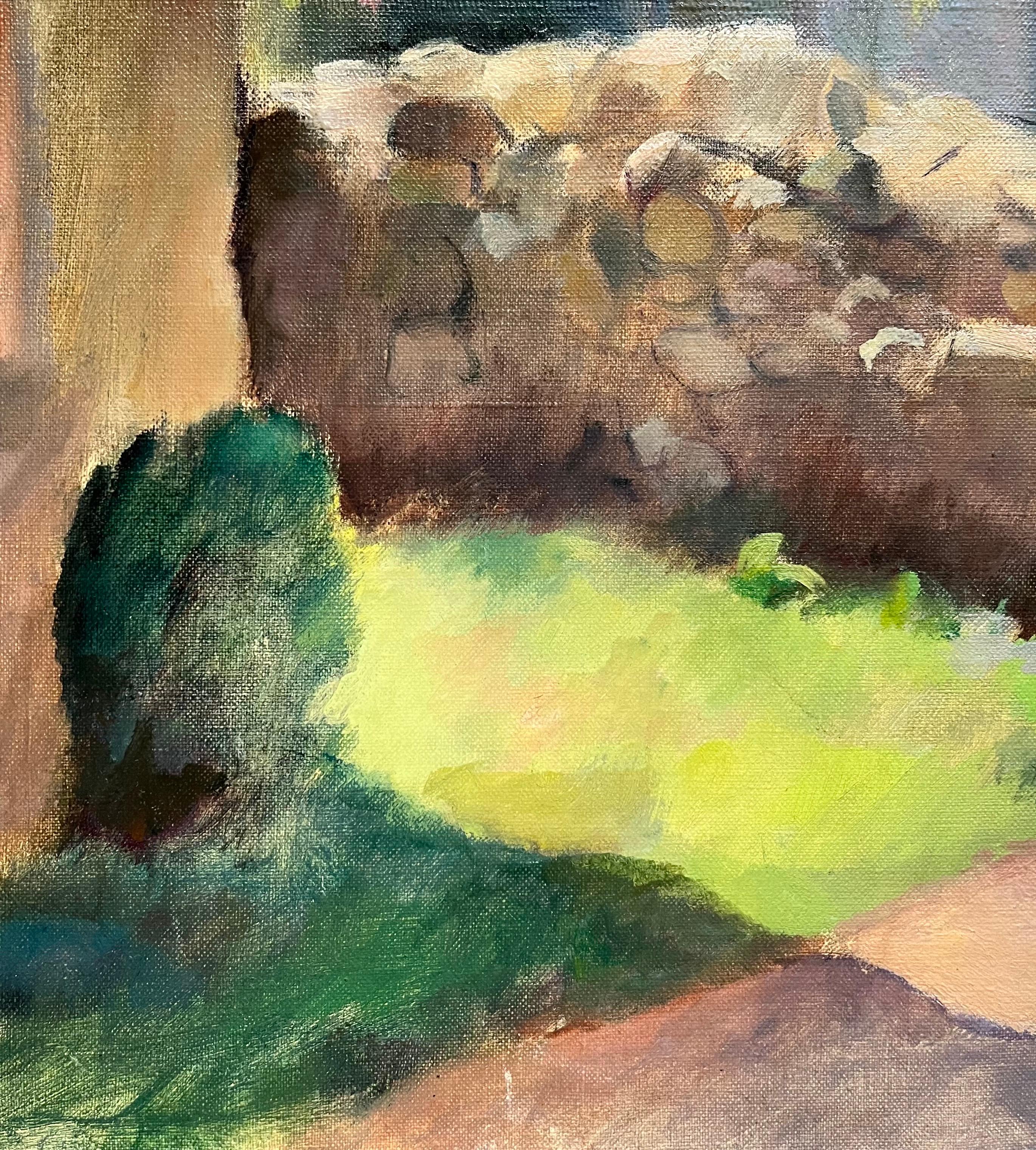 Country House von Fernand Blondin – Öl auf Leinwand – 50x61 cm im Angebot 2