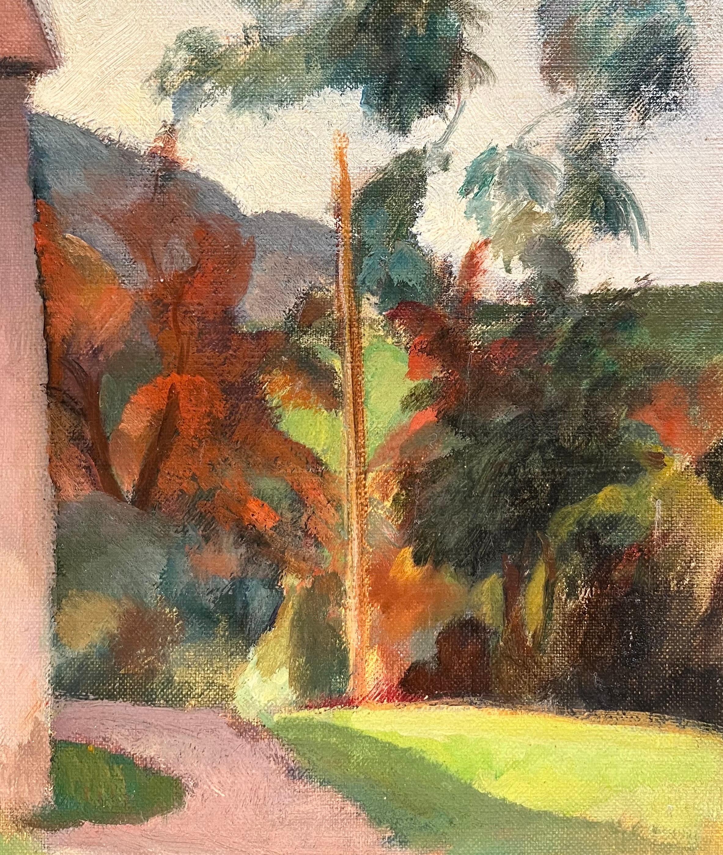Country House von Fernand Blondin – Öl auf Leinwand – 50x61 cm im Angebot 3