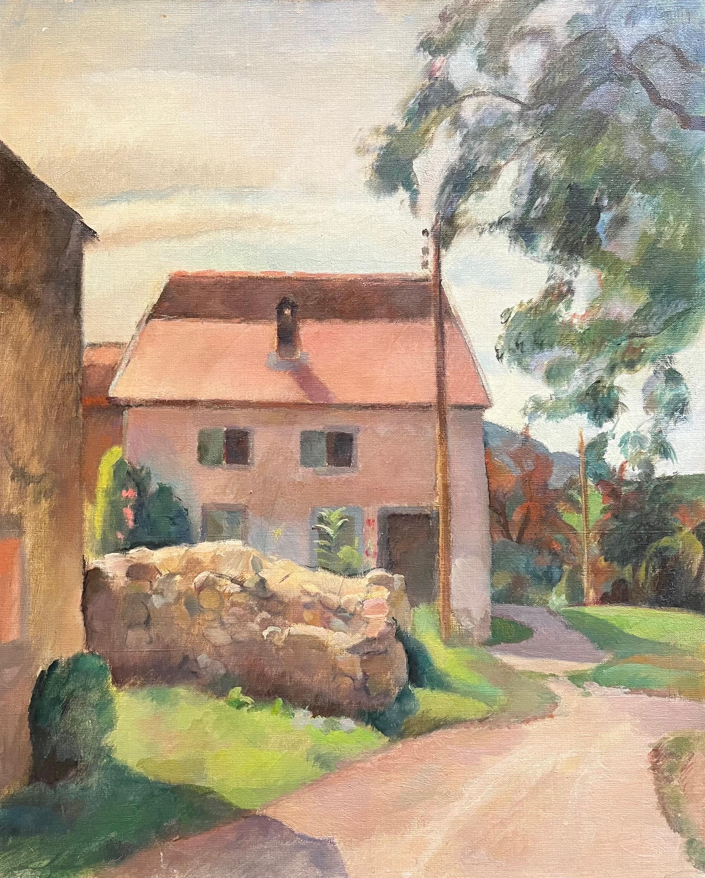 Country House von Fernand Blondin – Öl auf Leinwand – 50x61 cm