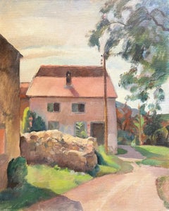 Casa de campo de Fernand Blondin - Óleo sobre lienzo - 50x61 cm