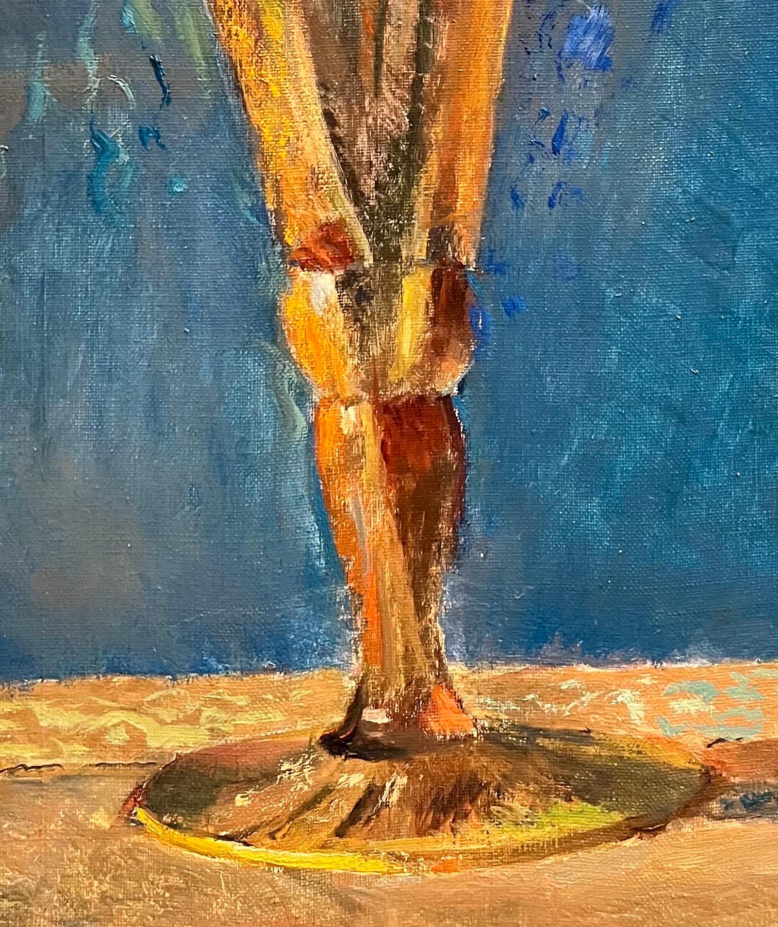 Flores y Frutas de Fernand Blondin - Óleo sobre lienzo - 71,5x91 cm en venta 3