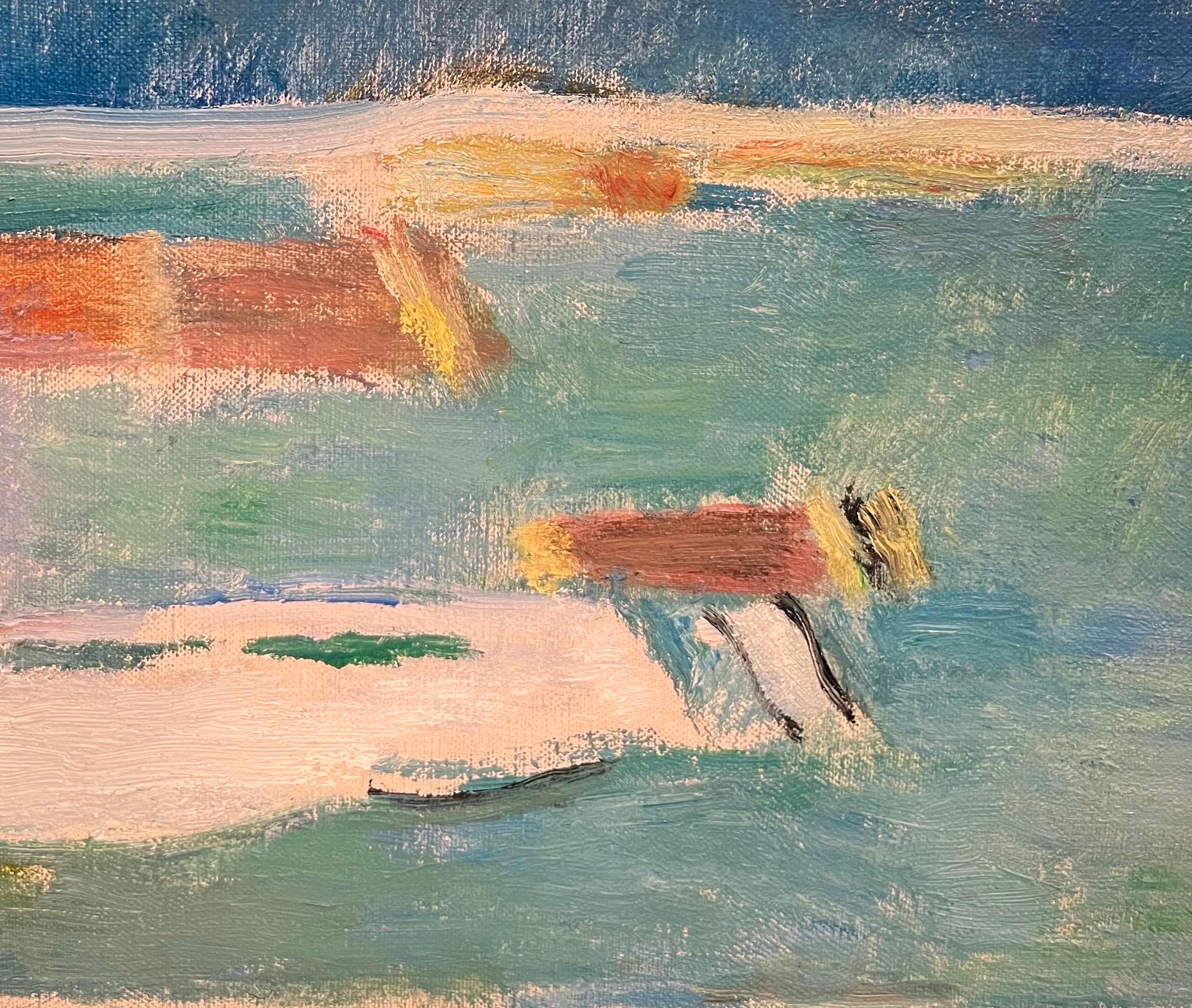 Fiori in vaso di Fernand Blondin - Olio su tela - 60x73 cm in vendita 6