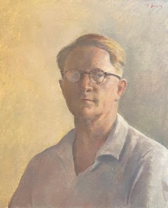 Portrait de Fernand Blondin - Huile sur toile - 50 x61 cm