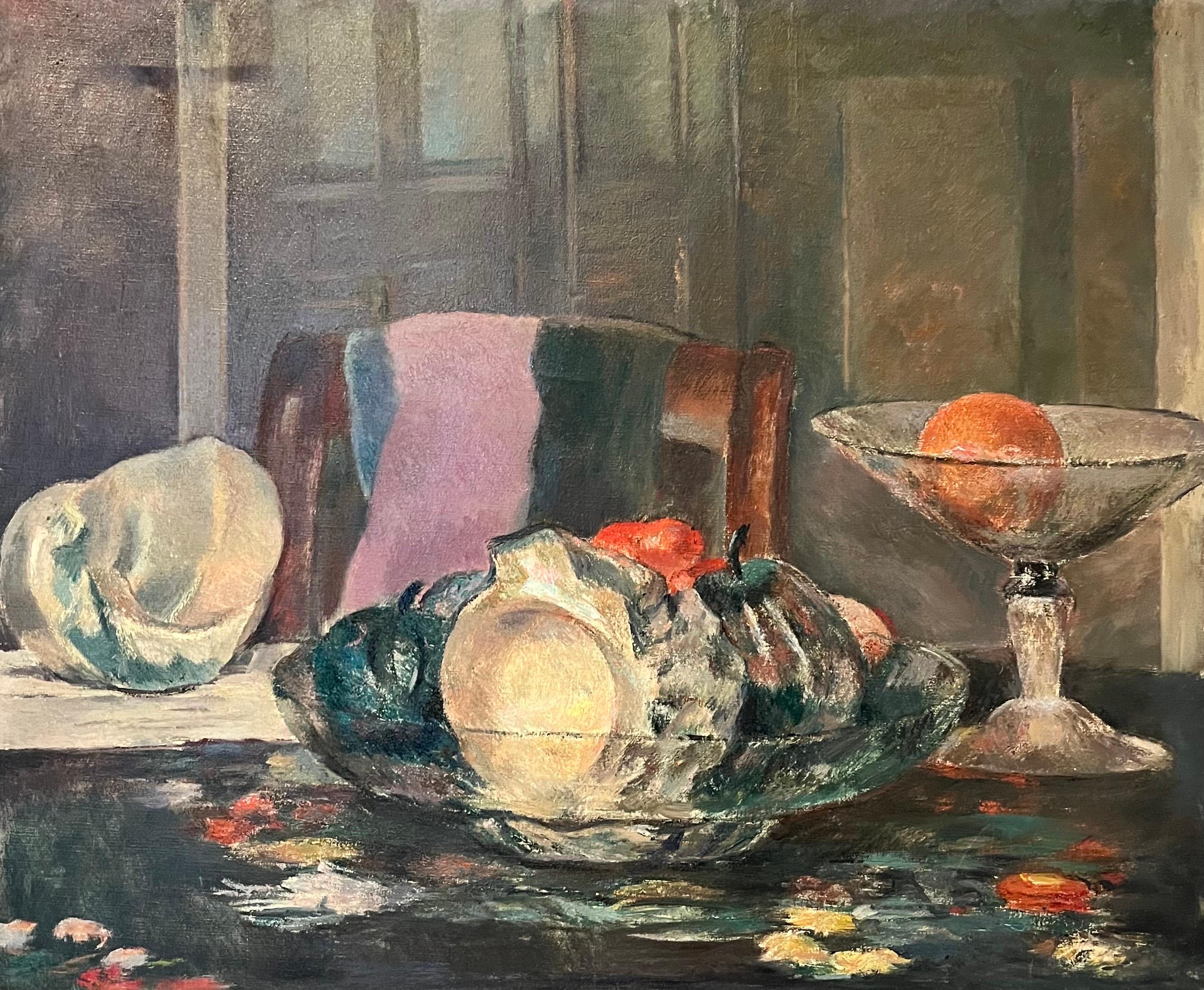 Stillleben mit Gemüse von Fernand Blondin - Öl auf Leinwand - 54x65 cm