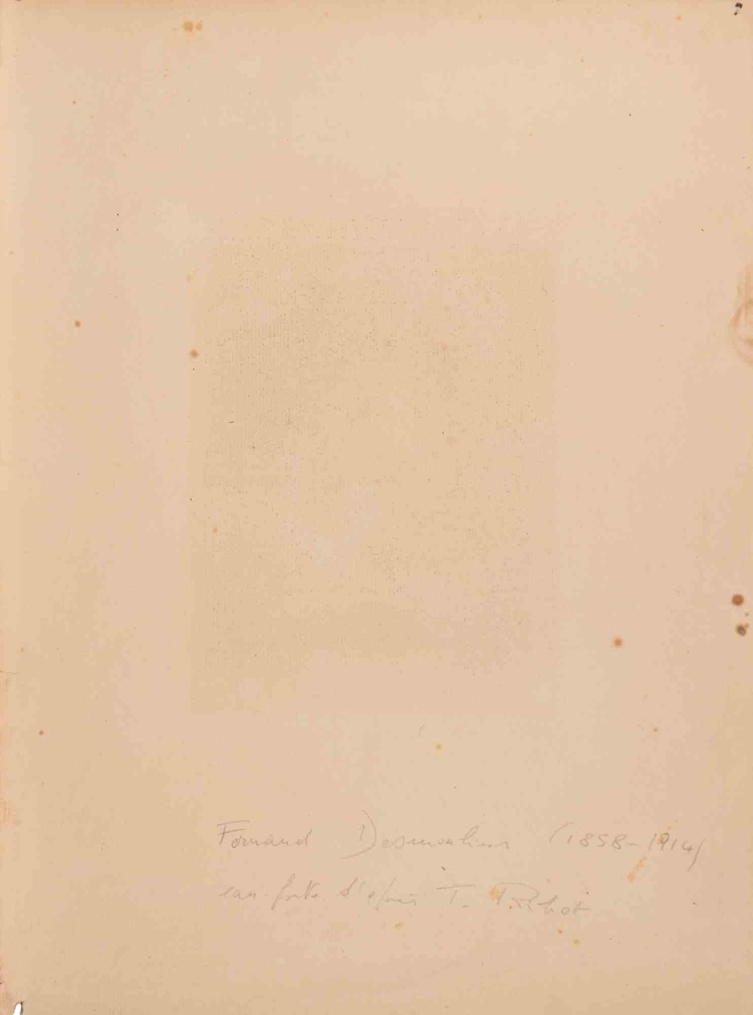 Les Titres de Famille - Etching by Fernand Desmoulin - 1890s For Sale 1