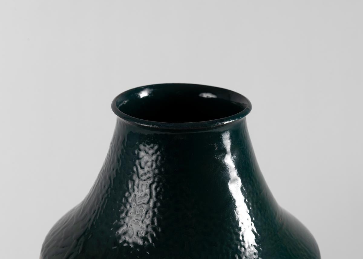 Mid-Century moderno Fernand Elchinger, Grande vaso in ceramica smaltata della metà del secolo scorso, Francia in vendita