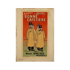 1898 lithographic poster by Fernel Les maîtres de l'affiches Bonne cafetière