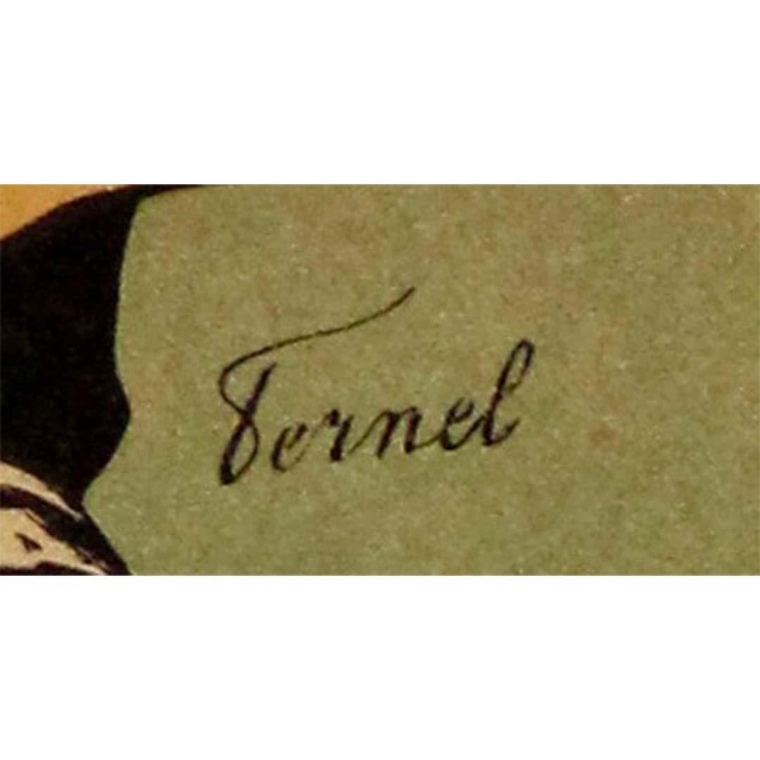 Manifesto litografico del 1898 di Fernel Les maîtres de l'affiches Bonne cafetière in vendita 1