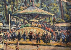 Fernand Laval (1886–1966) Art Deco Oil Painting