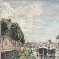 Flusslandschaft", französischer Impressionist, Musée d'Art Moderne, Salon d'Automne