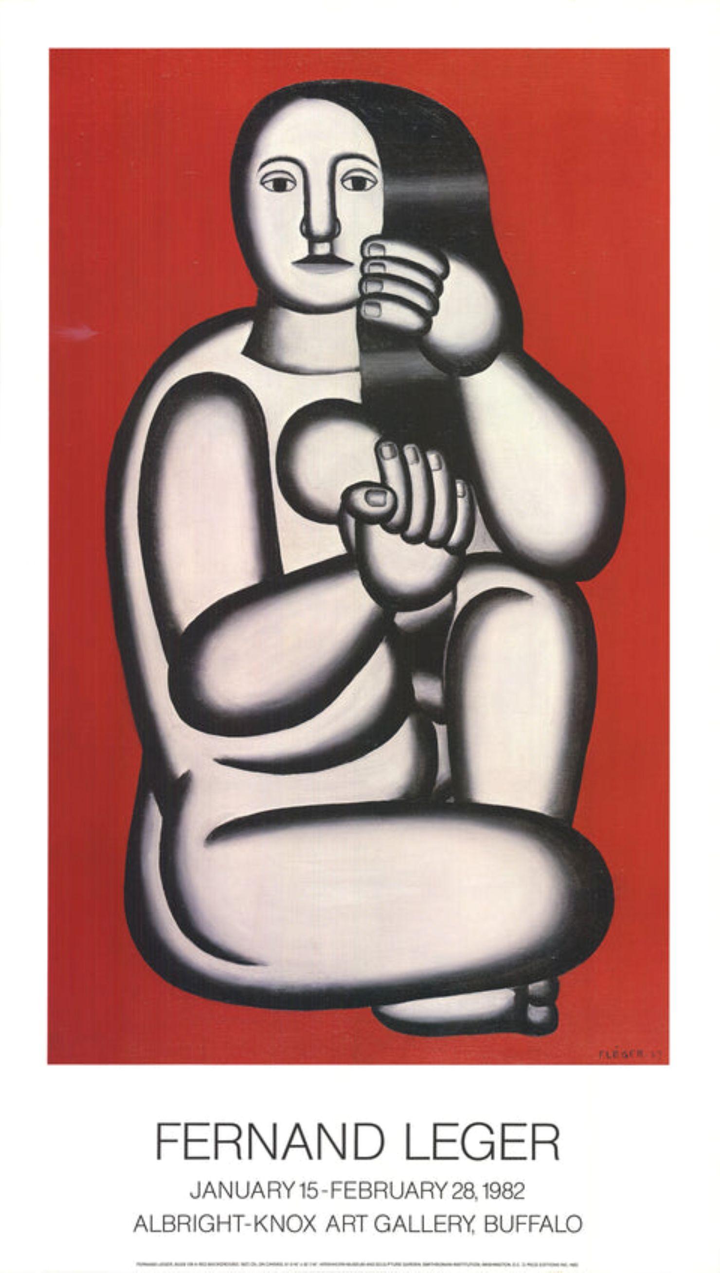 Nu sur fond rouge par Fernand Leger en vente 1