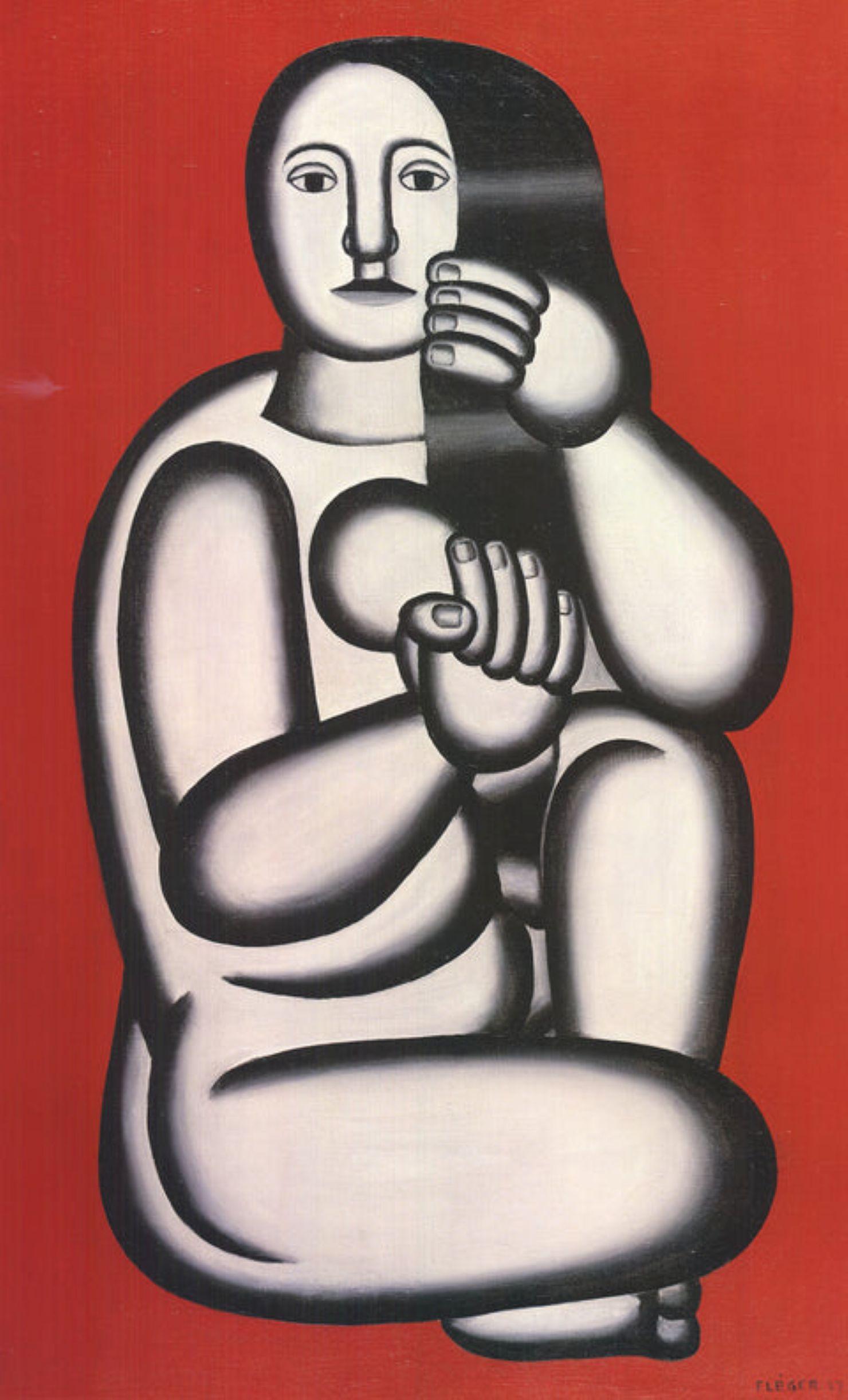 Nu sur fond rouge par Fernand Leger en vente 2