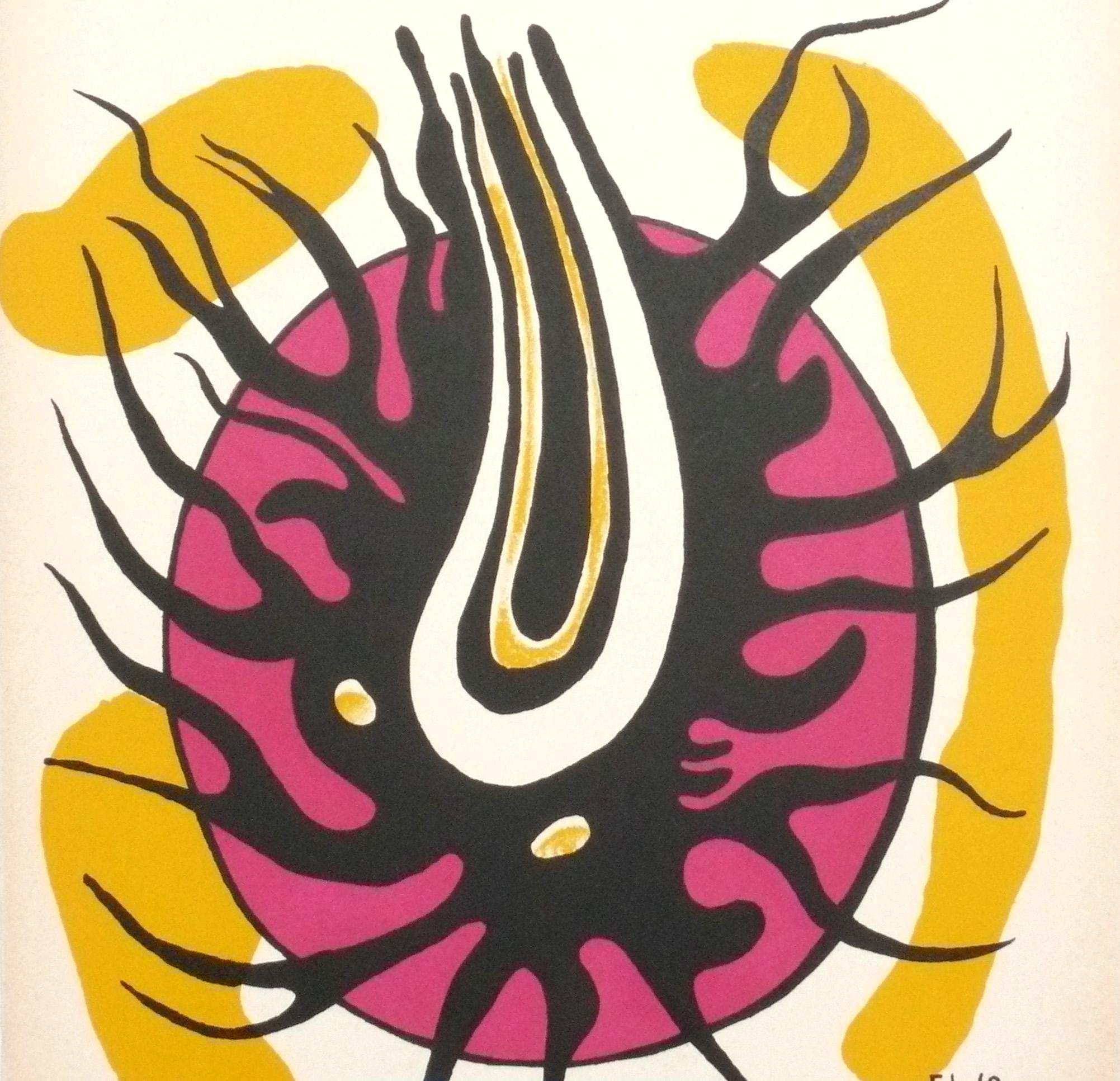 Auswahl von Farblithografien von Fernand Léger, Frankreich, ca. 1960er Jahre. Der Preis beträgt jeweils 550 Dollar. Wir haben eine Gruppe dieser Farblithografien aus dem Nachlass eines Ehepaars erworben, das von 1951-1983 in Frankreich lebte. Sie