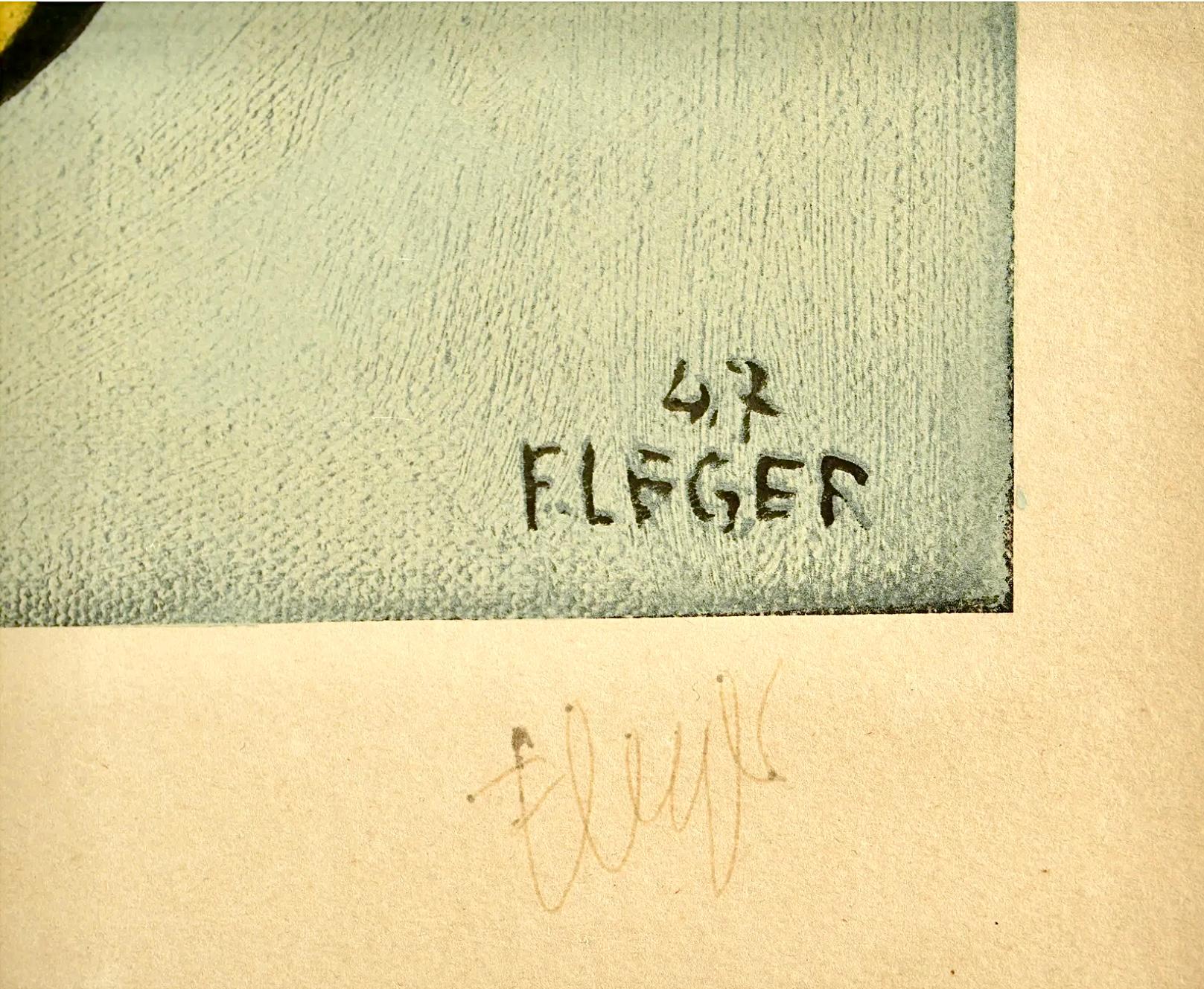 Fernand Lèger Komposition aux Dominos Lithographie im Zustand „Gut“ im Angebot in Bradenton, FL