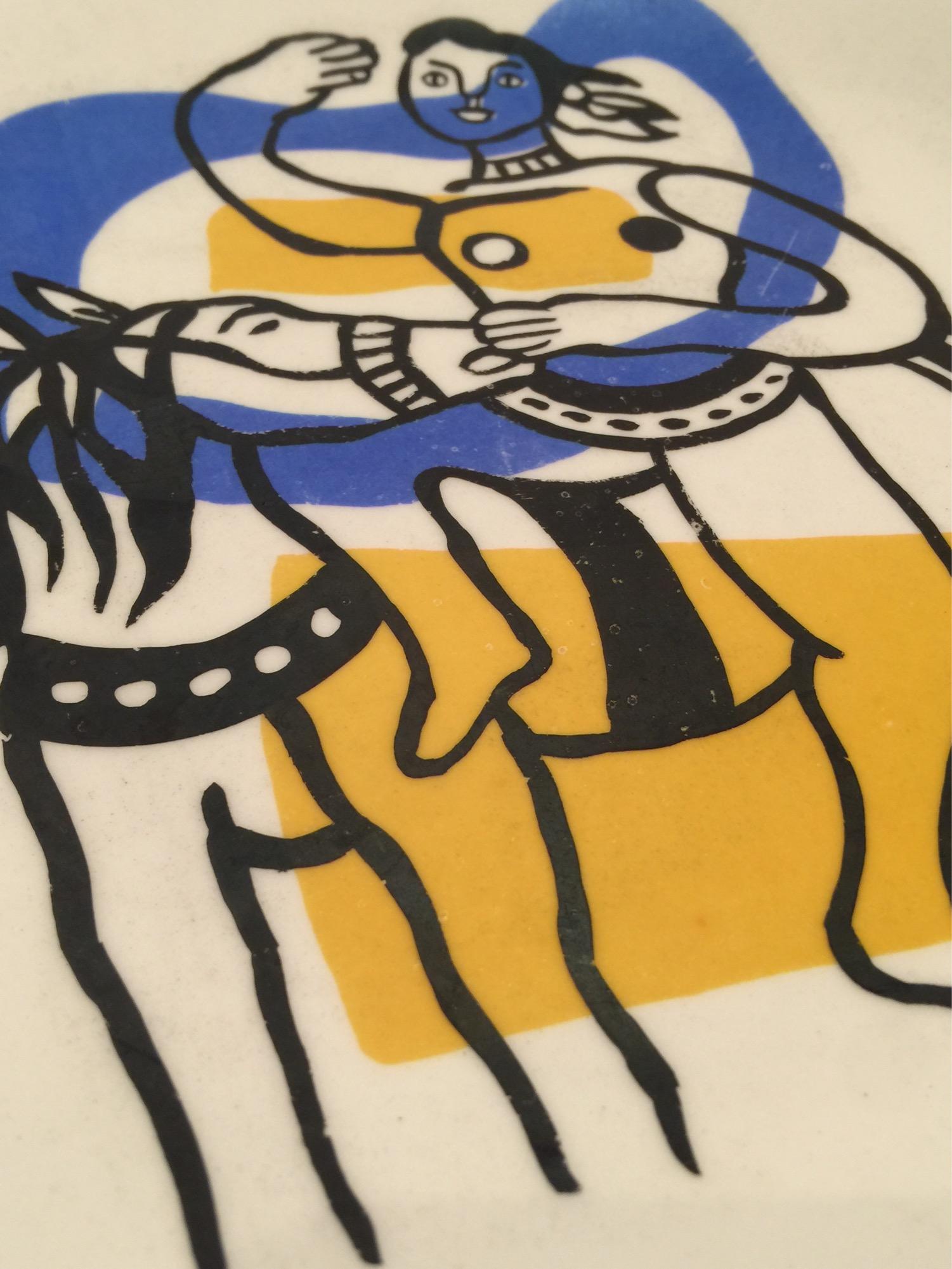 French Fernand Leger Decorative Plate