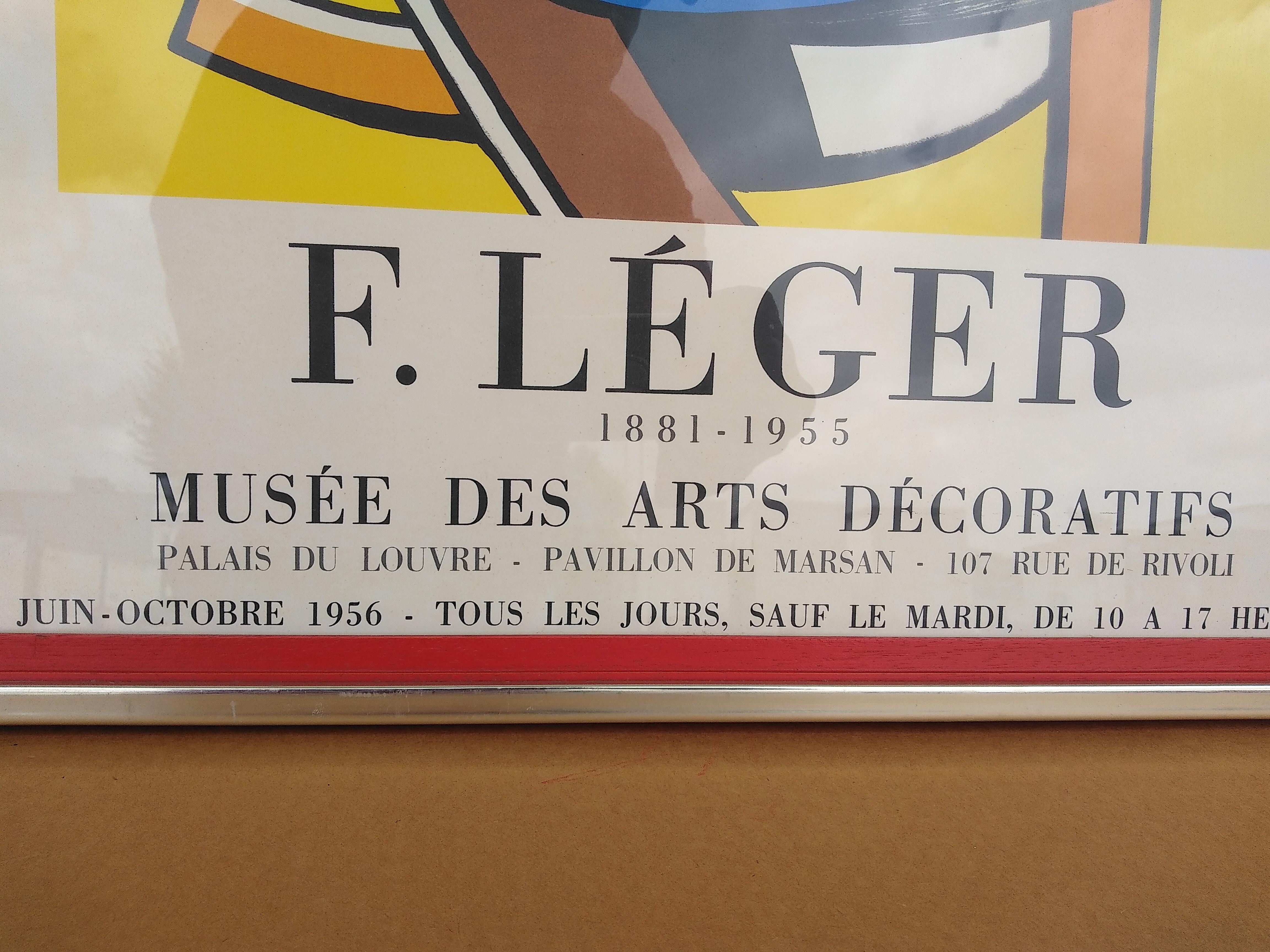 This poster is from the 1956 exhibition. The colors are vibrant and its in it's original from which is period.