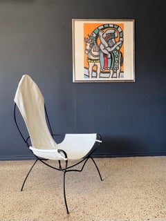 Fernand Leger Framed Silk Scarf, titled "L Acrobate et le Cheval