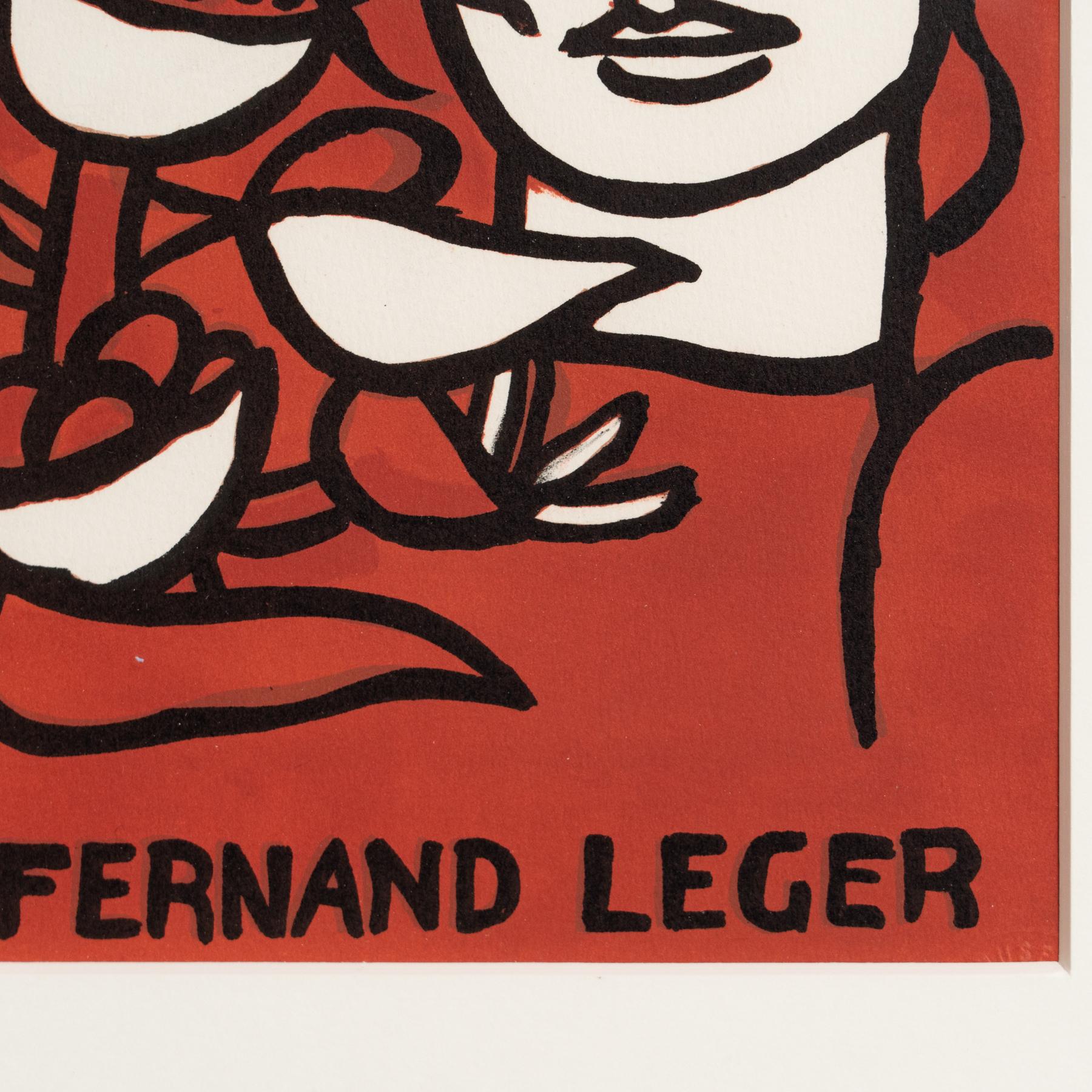 Fernand Léger Lithographie mit André Verdet Gedicht, um 1980 (Papier) im Angebot