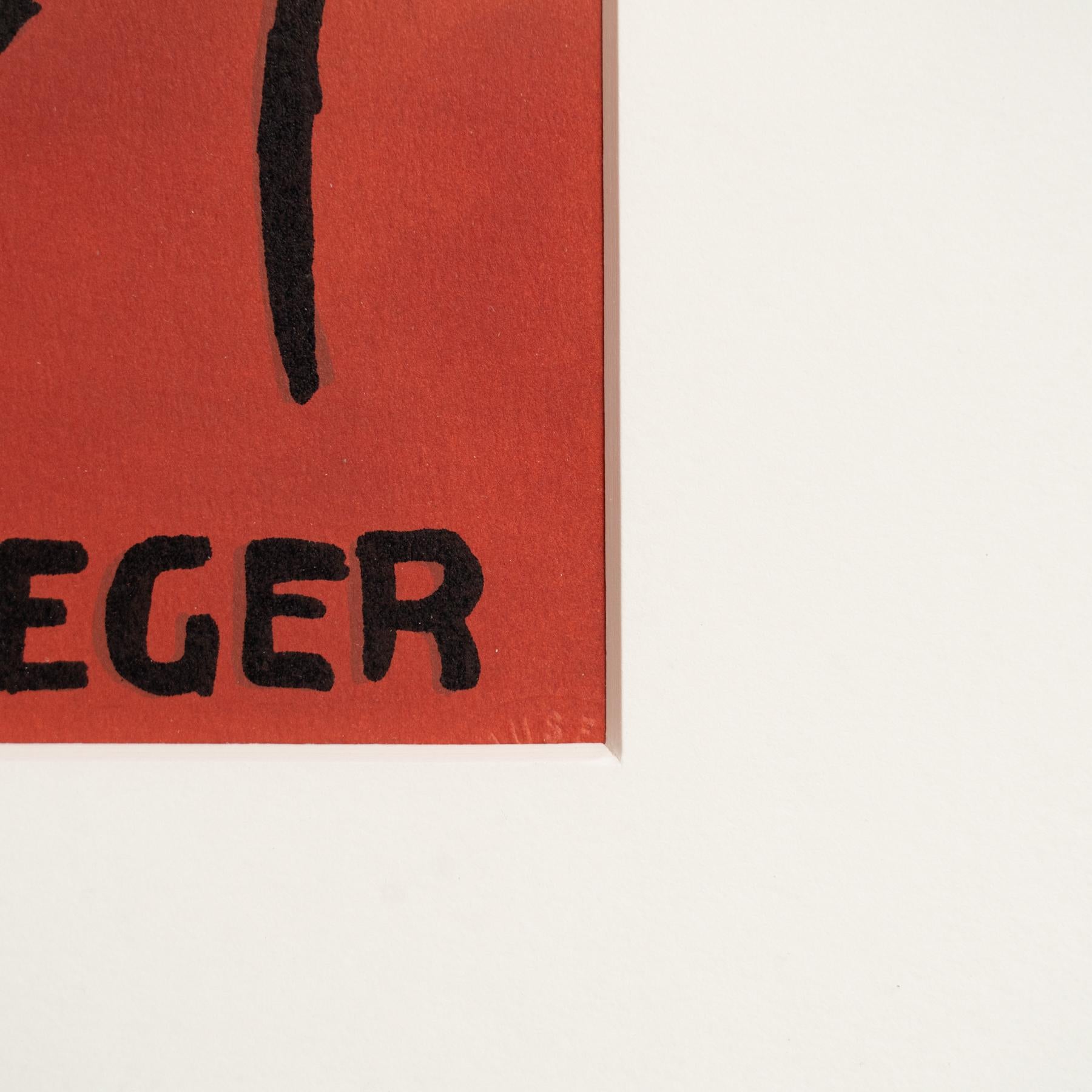 Fernand Léger Lithographie mit André Verdet Gedicht, um 1980 im Angebot 2