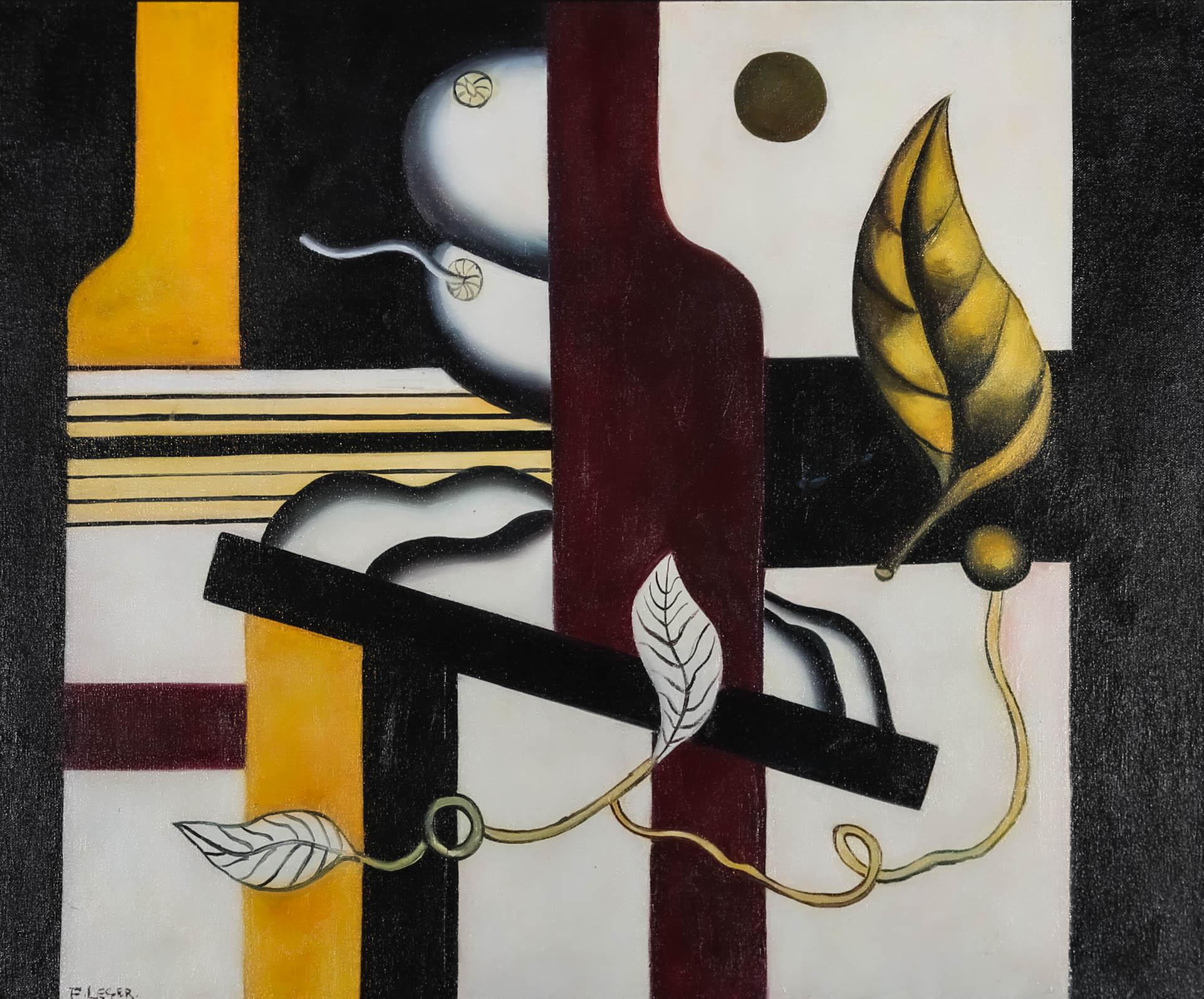 After Fernand Leger - 20th Century Oil, Nature Morte Aux Fruits - Painting by Fernand Léger