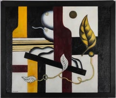 After Fernand Leger - 20th Century Oil, Nature Morte Aux Fruits