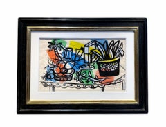 Fernand Léger, Authentic Gouache on Paper, Nature morte aux pots, 1951