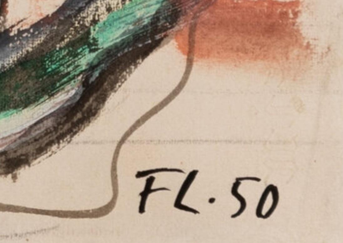 Le Toit – Painting von Fernand Léger