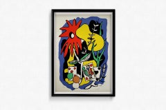 1949 original lithography King of Hearts by Fernand Léger