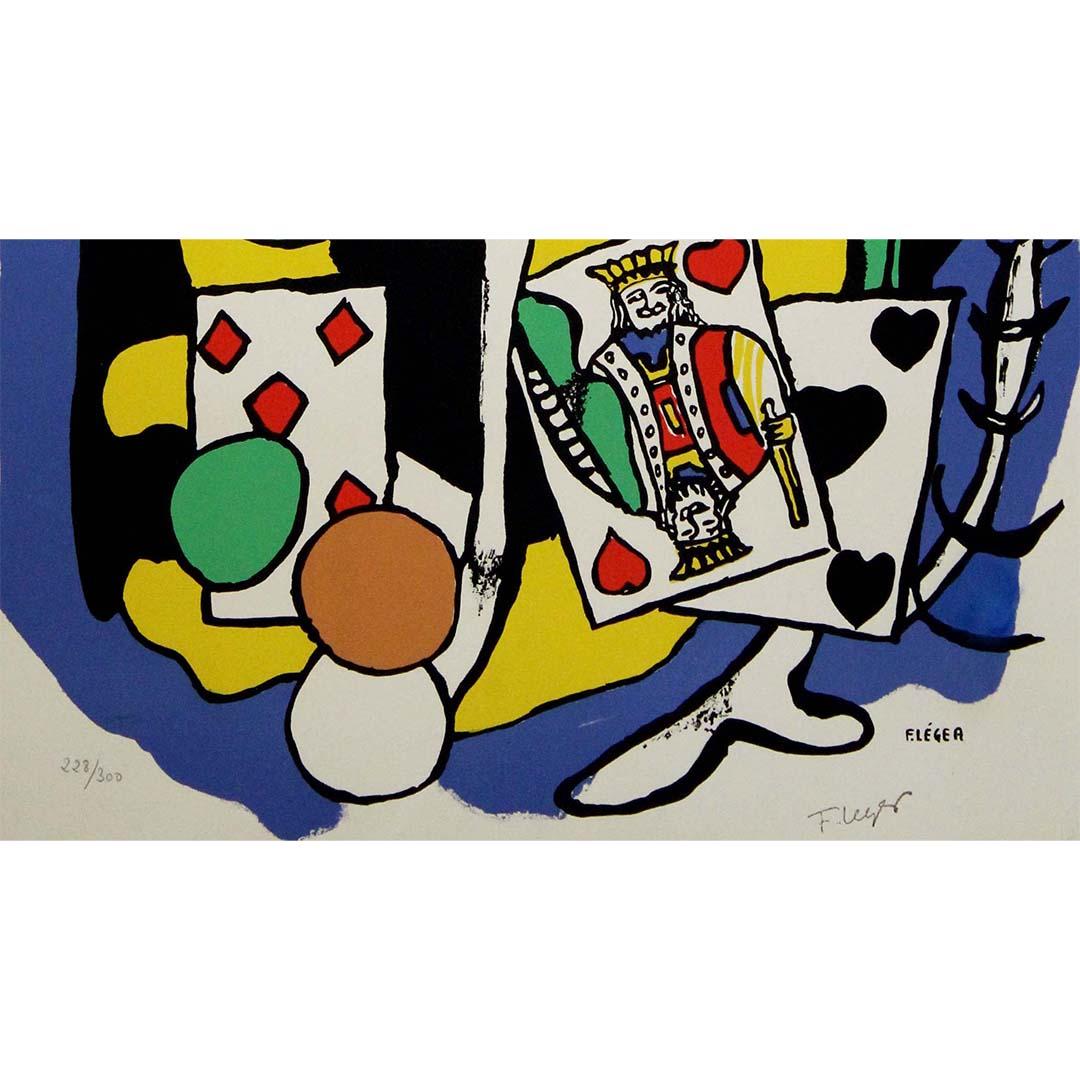 1949 original lithography King of Hearts by Fernand Léger 1