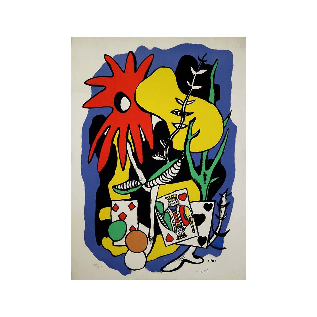 1949 original lithography King of Hearts by Fernand Léger 2