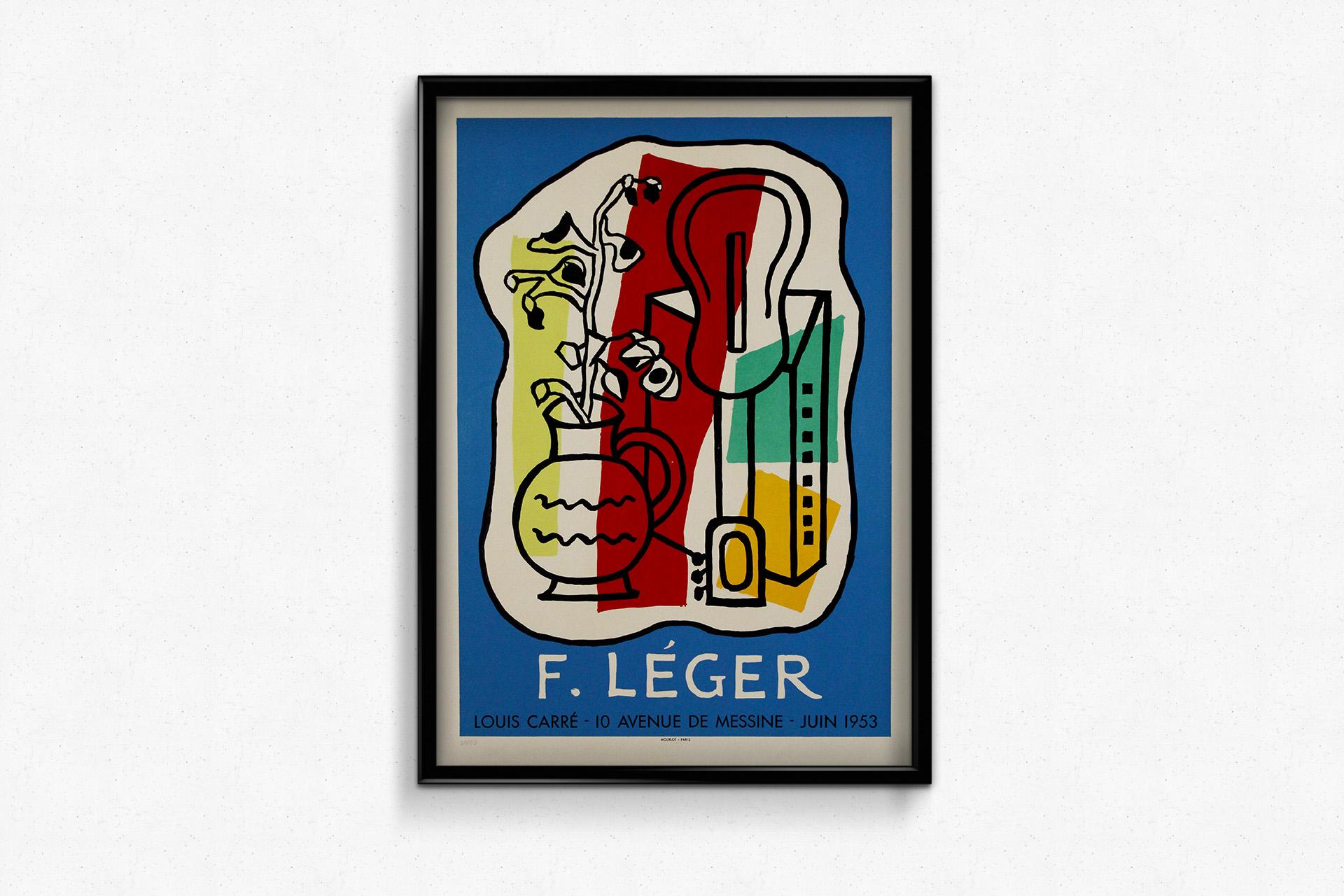 1953 original lithography by Fernand Léger at the Galerie Louis Carré For Sale 1