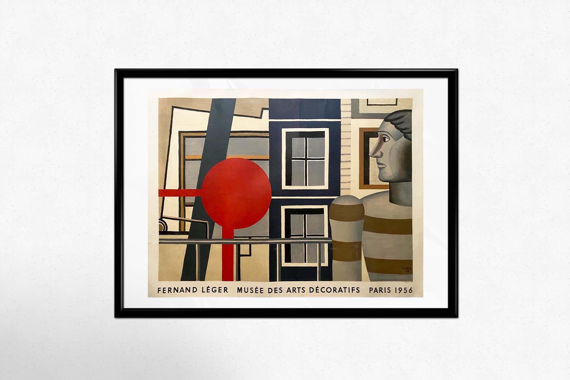 1956 original poster by Fernand Léger for the Musée des Arts Décoratifs For Sale 3