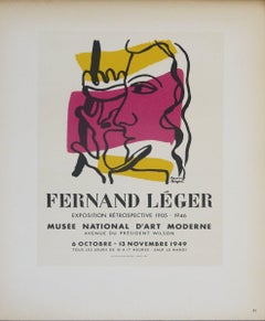 1959 After Fernand Leger 
Musee National d
Art Moderne
 Modernism Pink France