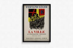1959 original poster by Fernand Léger at the Galerie Louise Leiris in Paris
