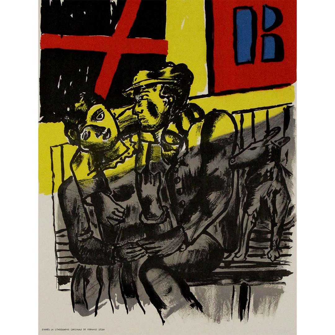 1959 original poster by Fernand Léger at the Galerie Louise Leiris in Paris For Sale 2