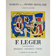 1959 Affiche originale de Fernand Léger - Maison de la pensée française