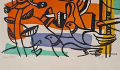 Composition aux deux oiseaux