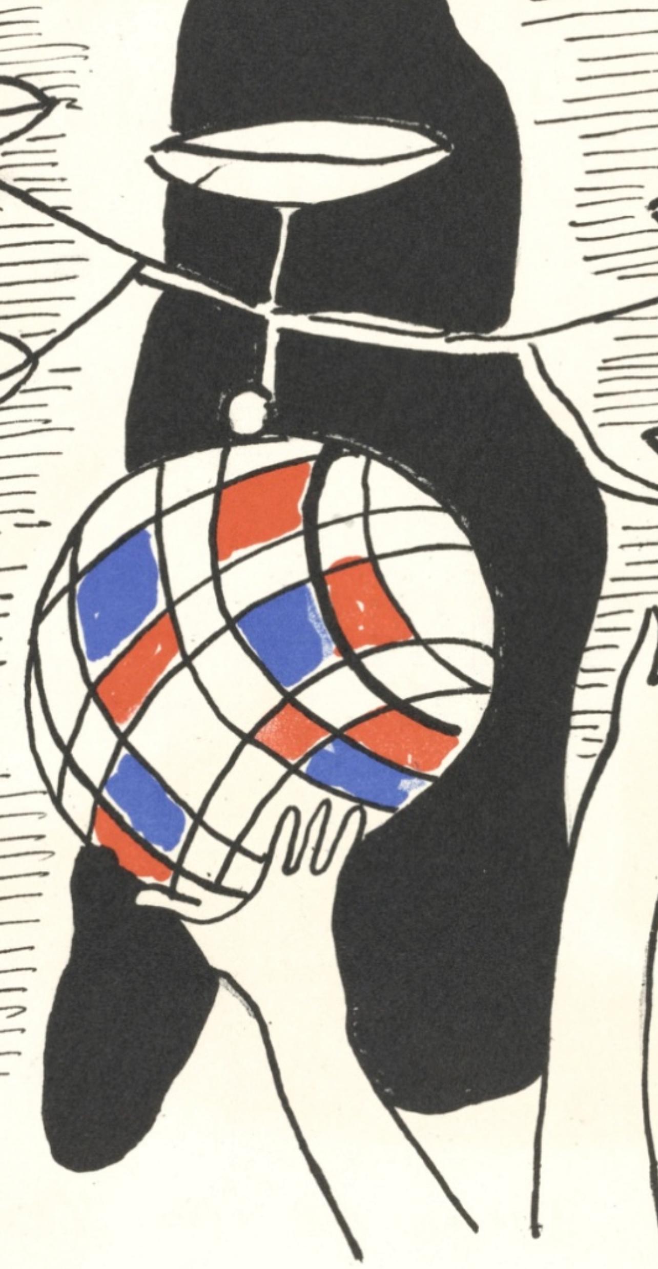 Komposition, Cirque (Saphir 44-106), Fernand Leger – Print von Fernand Léger
