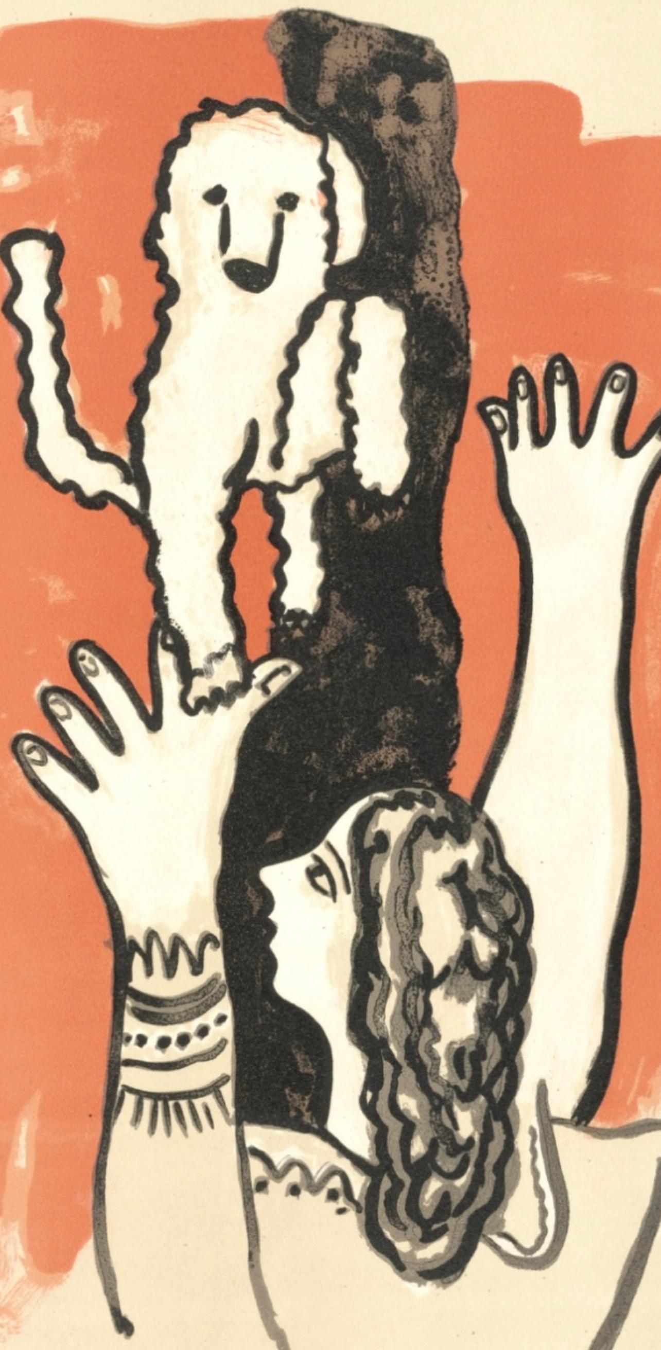 Composition, Cirque (Saphire 44-106), Fernand Leger - Print de Fernand Léger
